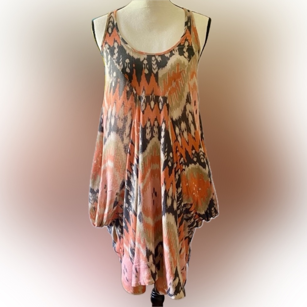 All Saints Spitalfields Alba Mea Ikat Tank Dress Aztec Southwestern